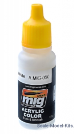 A-MIG-0050 Acrylic paint: Matt white A-MIG-0050