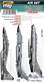 Smart set: MiG & SU Figters greys A-MIG-7204