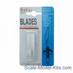 DAFA-B601 Blades for model knife, 5 pcs