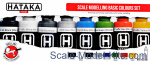 HTK-AS100 Scale modelling basic colours set, 8 pcs
