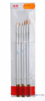 ICM-A501 Set for brushes, 6ps (0000, 000, 00, 0, 1, 2)