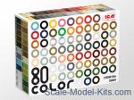 ICM3004 Acrylic paints set All paint palette from ICM manufacturer, 80 pcs