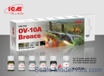 ICM3008 Acrylic paints set for OV-10A Bronco (and other Vietnam aircraft), 6 pcs