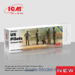 ICM3023 Acrylic paints set for US Helicopter Pilots (Vietnam War), 6 pcs