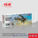 ICM3050 Acrylic paints set for WWII British Royal Navy Aviation, 6 pcs