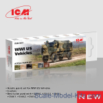 ICM3051 Acrylic paints set for WWI US Vehicles, 6 pcs