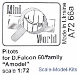 Detailing set: Antenna for "D.Falcon" 50 family "Amodel", Mini World, Scale 1:72