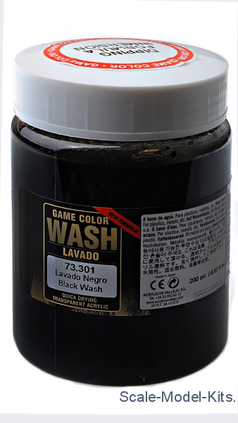 Vallejo Game Color Wash 17ml Black Wash